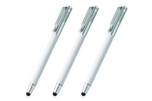 Wacom Bamboo Solo Stylus for Kindle, Apple iPad, iPhone, iPod Touch, Android and Other Capacitive Touch Surface (White-3Packs)