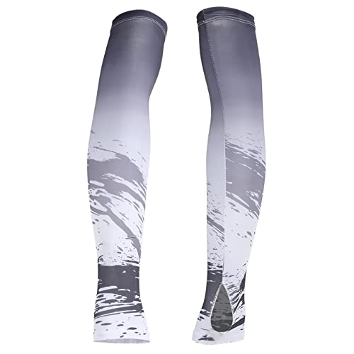 Gazaar Ice Silk Sleeves Ice Silk Arm Cover Sun Arm Cover 1 Pair Ice Silk Sleeves Sun Lengthen Thin Breathable Quick Drying Cooling Arm Sleeves for Summer Sports