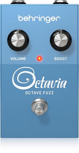 Behringer OCTAVIA OCTAVE FUZZ Vintage Octave Fuzz Pedal mit Aggressivem Klang und Octave Up Effekt