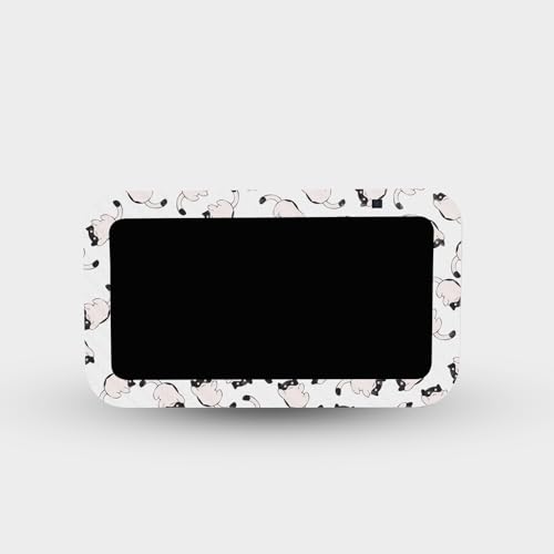 Image of MightySkins Carbon Fiber Skin Compatible with Amazon Echo Show 5 (Gen 3) - Raining Cats | Protective, Durable Textured Carbon Fiber Finish | Easy to Apply