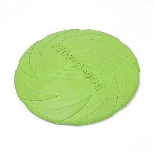 LouiseEvel215 Juguete de Discos Voladores de Silicona Suave para Perro Gato Mascota Juguetes de Entrenamiento de Lanzamiento de Masticación Interactivos Animal Teddy Flying Saucer