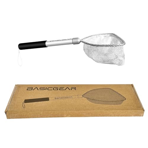 BasicGear Compact Baitwell Landing Net, 8x6 in Hoop, 17 in - image 1