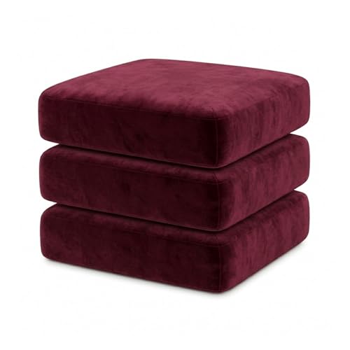 Image of Namdev Art's Velvet Sofa Cushion 21x22x5 Inch | High Density 32 Foam Seat Cushion | Soft & Comfortable Sofa Gaddi with Zip Cover | Multipurpose Cushion for Sofa Chair (Red)