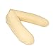 Coussin d'allaitement Midi Collection - Garnissage en Micro-Perles EPS - Certifié sans substances nocives - 100 % Coton - 170 cm - Jaune uni