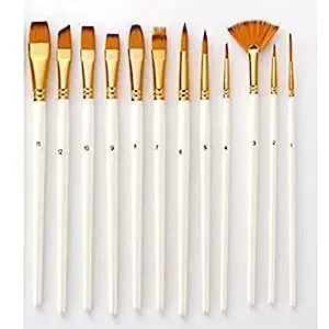ECLET Art Brush Set for Artists, Painting Brushes Set of 12 Professional Round Pointed Tip Nylon Hair Artist Acrylic Paint Brush for Acrylic/Water Colour/Oil Painting Item 19