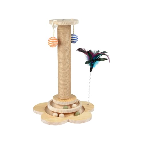 Love Story, Colonne à Griffer avec Jouets Integrés Corde Jute et Structure...