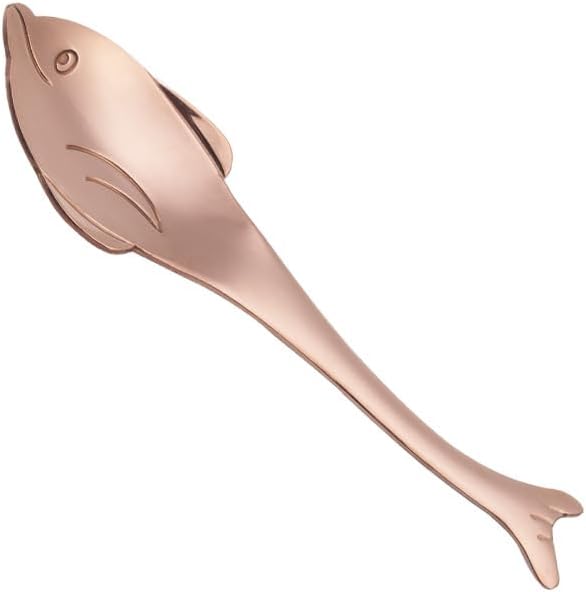 Silverware Flatware Set, 1/4/6/8/10 Pieces Spoons Dolphin 304 Stainless Steel Spoon Creative Cartoon Small Spoon Coffee Stirring Spoon(Silver,10Pcs)