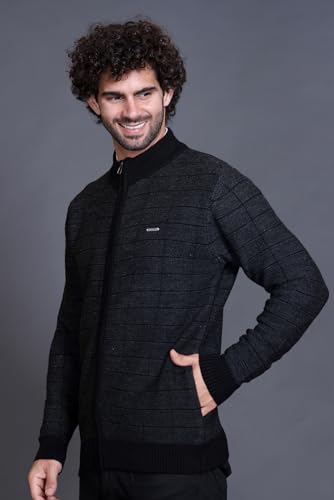 Image of GODFREY Full Sleeve Zipper Sweater for Man Winter Wear -Mens Woolen Sweaters Turtle Neck