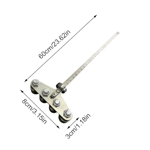 Guía de posicionamiento preciso para carpintería con riel ajustable de 60 cm 6