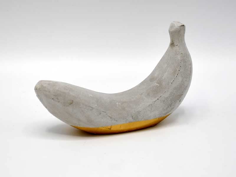 Amazon.co.jp: バナナ クール オブジェ 置物 ペーパーウェイト 無機質