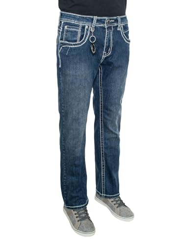 Men's Premium Straight Fit Denim Jeans Sizes 28-40 Style:WB48