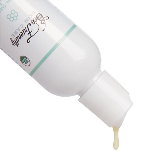 Organic Makeup Remover & Facial Cleanser By BeeFriendly, USDA Certified, Oil Based, Gentle, Moisturizing, Nourishing & Deep Penetrating For Face and Eye Areas of Women or Men of All Skin Types 4 oz