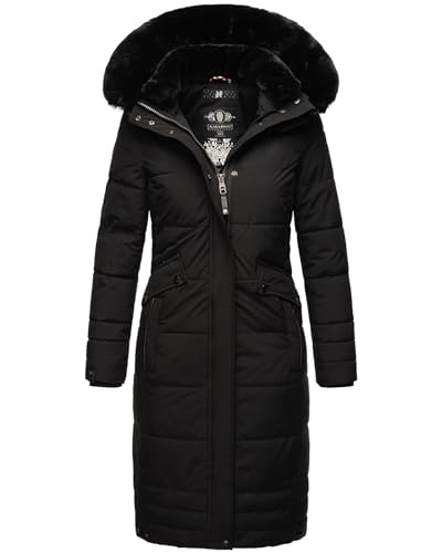 Navahoo Damen Winter-Mantel Steppmantel Winterjacke mit abnehmbarem...