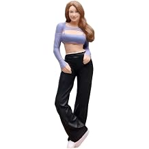 1/18 1/24 1/64 Streetwear Traveler Female Miniature Figure Purple, 124 | 3D Printed Realistic Girl Figurine Resin Hand-painted Tiny People Diorama Scene for Vehicle/Decor/Collection