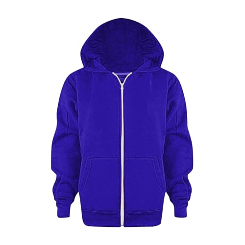 Sweat à capuche fille en tissu doux imprimé lettrage avec zip et poche