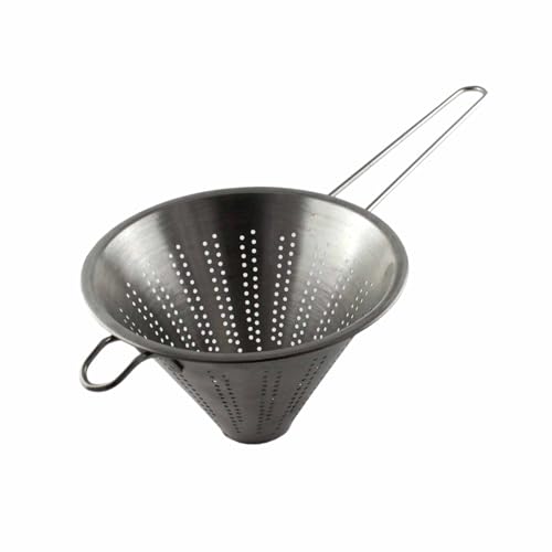 Fackelmann 28376, Colino Conico in Acciaio Inossidabile ø20cm, Colore:Argento, 20X15.5X38Cm