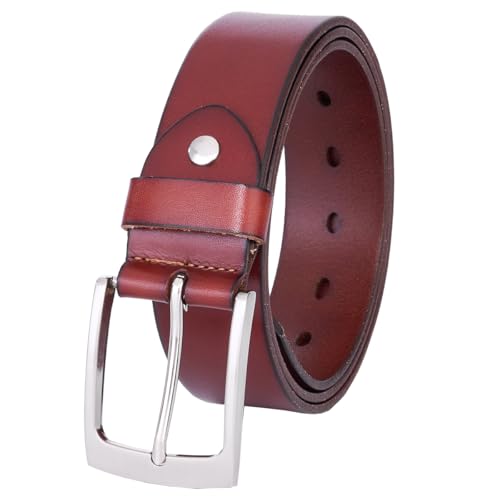 BELTER Mens Belts Premium Cowhide Men Leather Belt for Jeans Casual and Formal Dress,Black & Brown
