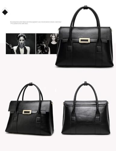 A4 Folder 12 Inch Commute Briefcase For Women Handbags Genuine Leather Tote Purses Shoulder Crossbody Bag Satchel For Ladies2