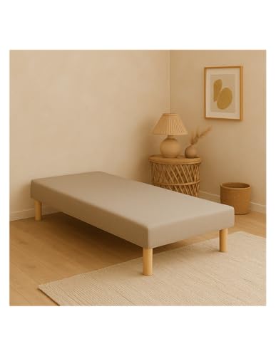SOMMIER TAPISSIER GRIS 90x190 cm | FABRICATION FRANÇAISE ARTISAN