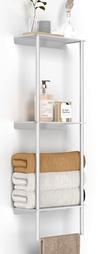 Towel Racks for Bathroom, 3 Tier Towel Rack with Shelf and Towel ...