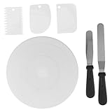 Photo Gallery zunoxaz kit decorazione torte con piatto girevole e raschietti in plastica per dolci base rotante antiscivolo per bakery e uso casalingo Photo Gallery zunoxaz kit decorazione torte con piatto girevole e raschietti in plastica per dolci base rotante antiscivolo per bakery e uso casalingo