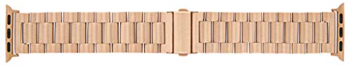 Ersatzband kompatibel mit Apple Watch SE 6/5/4/3/2/1 38mm 40mm 42mm 44mm - Werkzeug zum Kürzen inbegriffen - Edelstahl Schwarz Braun Rosegold Silber