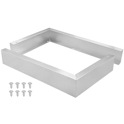 Microwave Filler Kit 2.95” Wide Stainless Steel Microwave Trim Kit Replaces W10164745 - Compatible with Whirlpool GE and Most Other Brands - Fills Over the Range Oven Cabinet Gap - 17.25”D x 10.75”H by Bagean - Used condition - US$49.78