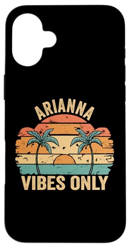 ARIANNA Vibes Only Cute Retro Girls ARIANNA Name �X�}�z�P�[�X iPhone 16 Plus �p