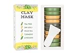 ChristmasStocking Stuffers for Teen Girls - 10-Piece Organic Clay Mask Set With 24K GOLD, TEA TREE, DEAD SEA MINERALS & MORE - Facial Mask For Acne & Glowing Skin (SET 02)
