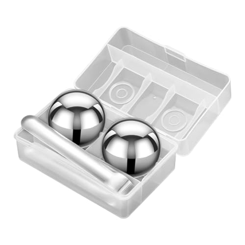 de hielo de acero inoxidable, bola de hielo reutilizable de 55 mm, equipo de cocina para, camping, cocina, cócteles, novio, vino, cerveza
