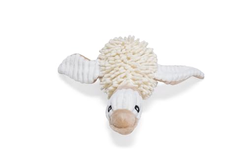 Beeztees Eco Ente Jago, Hundespielzeug, Fleece, 100% Recycled, Beige