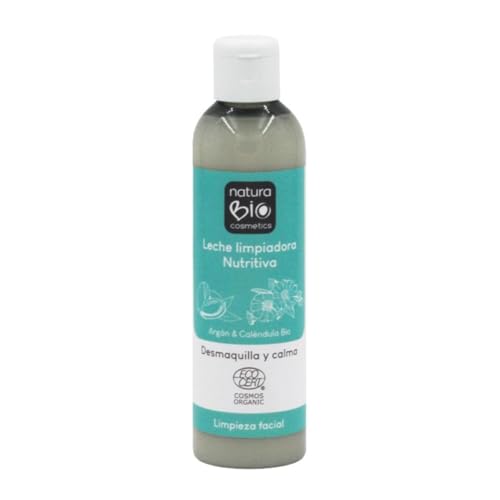 NaturaBIO Cosmetics Leche Limpiadora Nutritiva Argán y Caléndula Bio 200 ml