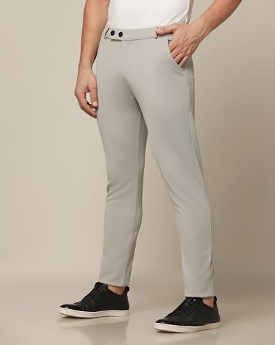 Image of TOPLOT Men's Formal Trouser | Slim Fit Tailored Design | Comfortable, Structured Look with Clean Finish | Elegant Styling for Daily Use | Office, Formal & Business Wear (5068)