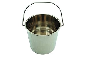 Laser 5929 Edelstahl Eimer, 12 Liter