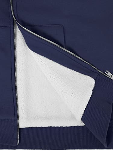 MixMatchy Women's Casual Basic Sherpa-Lined Fleece Full Zip Up Cozy Hoodie Vest4