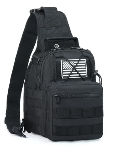 J.SH Tactical Sling Bag for Men, Crossbody Bag Military Shoulder Bag 9L