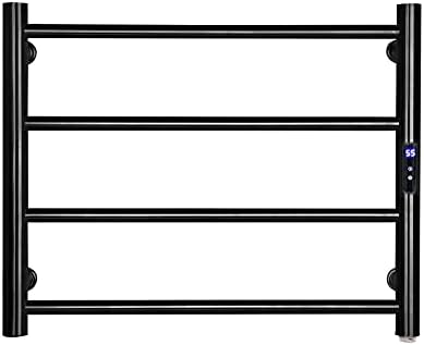 Smart Electric Heated Towel Rack, Stainless Steel with Timer, Wall-Mounted Electric Towel Dryer, Fast Drying, Suitable for Bathrooms