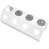 ZMYDZ Abtropfgestell – Soda-Flaschen-Abtropfgestell, 4 Löcher, Flaschen-Abtropfgestell mit Abtropfkissen for Küchen, Restaurants (weiß). (Color : White)