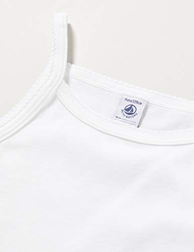 Petit Bateau Set of 2 Girls Underwear White Vests with Straps Style 53295-53357 Sizes 2-18 (Size 8 Style 53295 Girls)2