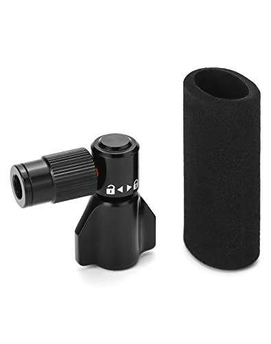 QWORK® inflador CO2 Bicicleta, para válvulas Presta y Schrader, Mini Bomba Bicicleta CO2 para Bicicleta de Carretera MTB, excluyendo Cartuchos de CO2