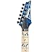 Ibanez JEM77P Steve Vai Electric Guitar - Blue Floral Pattern Bundle with Gig Bag, Tuner, Strap, Cable, Austin Bazaar Instructional DVD, and Polishing Cloth