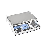 Balance compteuse robuste avec une grande mémoire d‘articles, un fonctionnement intuitif et pratique et un écran trois couleurs pour les pesées de contrôle, résolution de comptage 30.000 points