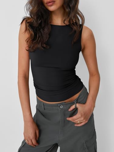 AUTOMET Womens Going Out Tank Tops Sleeveless Summer 2025 Trendy Cute Shirts Boat Neck Basic Y2K Fashion Outfit Clothes2