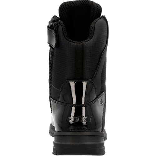 ROCKY Cadet 8" Black Side Zip Public Service Boot4