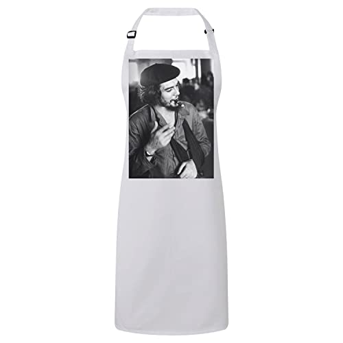 Tablier cuisine blanc Che Guevara pour cuisiner proprement sans taches de graisse