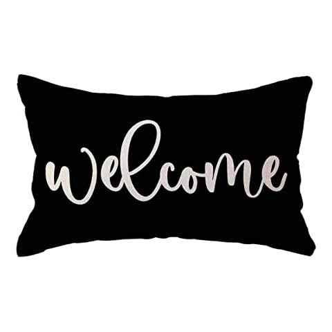 ULOVE LOVE YOURSELF Welcome Lumbar Pillow Cover Cover