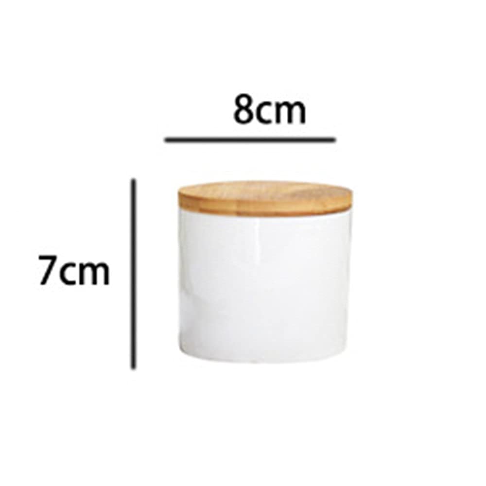 Pojemnik Na Przyprawy, Dozownik Do Przypraw, Pojemnik Na Sól, Ceramiczny Pojemnik Na Przyprawy, Zestaw Do Przypraw, Pojemnik Na Przyprawy,White-One Size