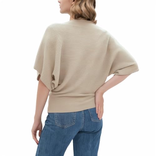 Image of EDSTAR Women's Boat Neck Short Sleeve Dolman Knit Sweater