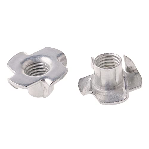 Lxb-tn 20pcs. M4 M5 M6 M8 Zinc plattierte 4 Klauen Nusslautsprechermutter T-Mutter Blinde T-Nussmöbel T-l (Size : M5X8) Cover