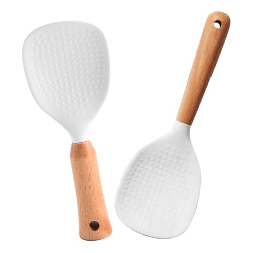Cabilock 2 Piezas Juego De Olla Arrocera Cuco Olla Arrocera Arroz Instantaneo Instante Cucharas Artilugio Olla Arrocera Mini Fabricante De Arroz Molde Formador De Arroz Triangular No Madera